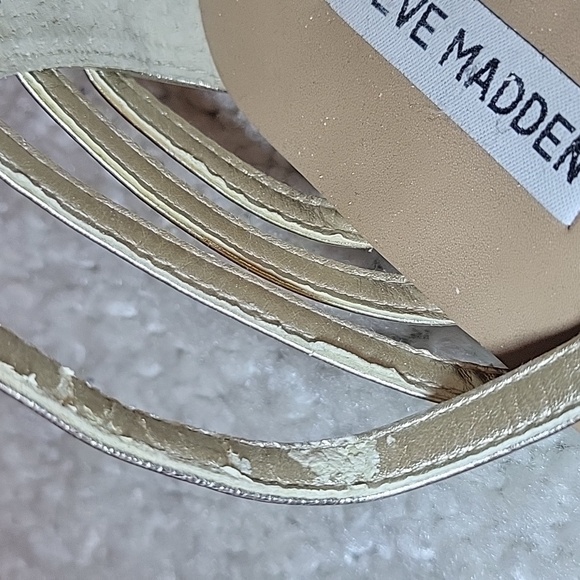 STEVE MADDEN TANE Gold Flats/sandals Size 9.5 - Picture 14 of 17